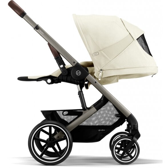 "Cybex Balios S Lux 2.0" - daugiafunkcinis vežimėlis, "2-in-1" rinkinys su galimybe "3-in-1" | TPE Seashell Beige 1