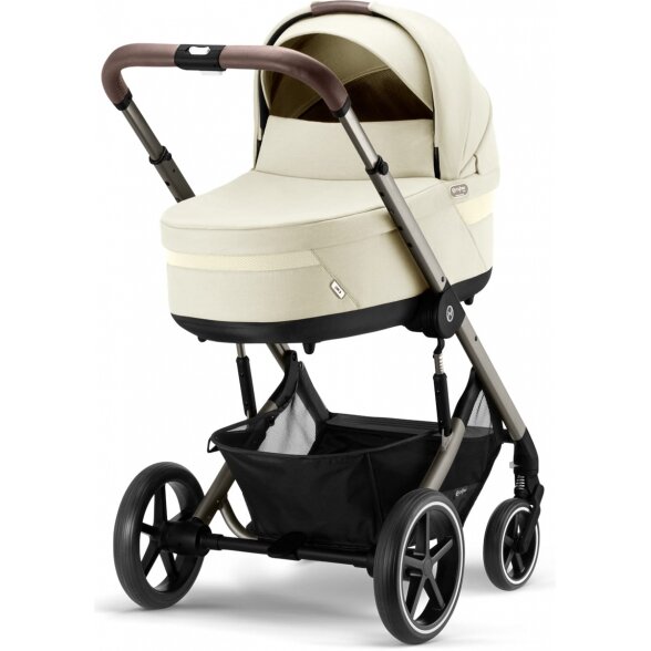 "Cybex Balios S Lux 2.0" - daugiafunkcinis vežimėlis, "2-in-1" rinkinys su galimybe "3-in-1" | TPE Seashell Beige 5