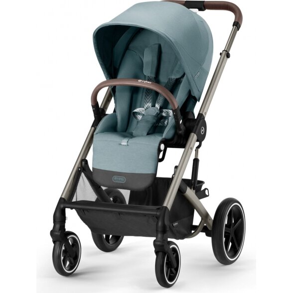 "Cybex Balios S Lux 2.0" - daugiafunkcinis vežimėlis, rinkinys "2-in-1" su galimybe "3-in-1" | TPE Sky Blue 2