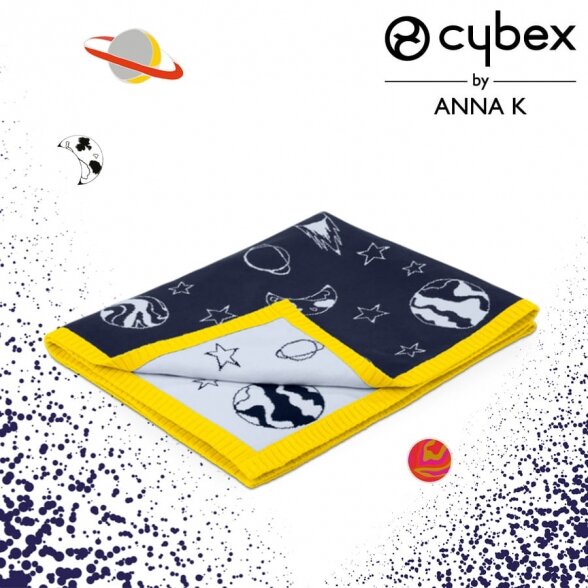 "Cybex" antklodė - antklodė vežimėliui Priam & Mios | Space Rocket by Anna K. 1