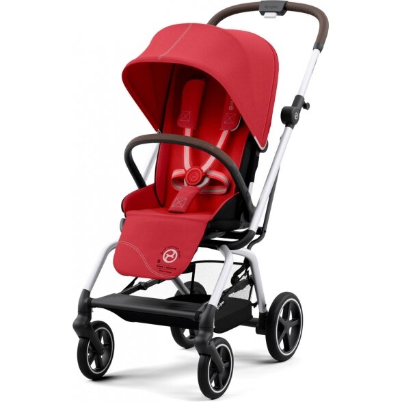 Cybex Eezy S Twist + 2 -  vaikiškas vežimėlis | SLV Hibiscus Red