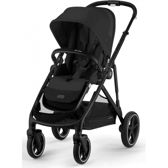 Cybex Gazelle S 2.0 - vaikiškas vežimėlis su dviviečiu vežimėlio funkcija | BLK Moon Black 2