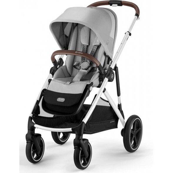 Cybex Gazelle S 2.0 - vaikiškas vežimėlis su dviviečiu vežimėlio funkcija | SLV Lava Grey 2