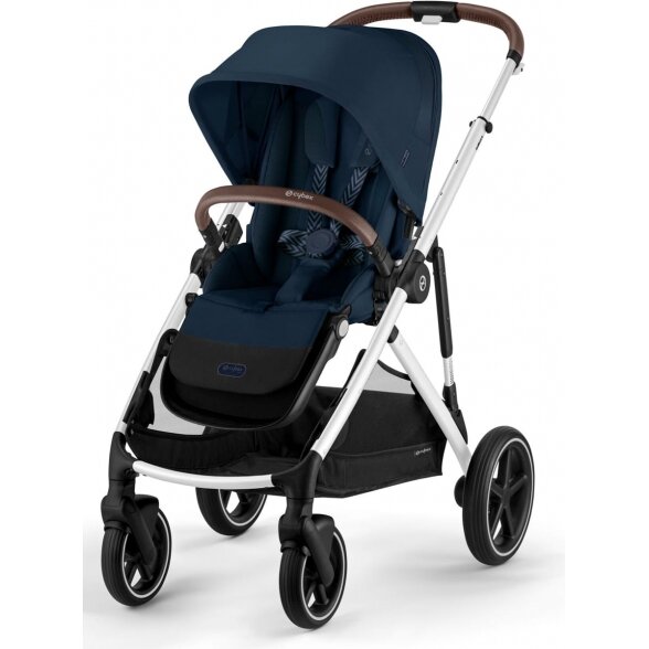 Cybex Gazelle S 2.0 - vaikiškas vežimėlis su dviviečiu vežimėlio funkcija | SLV Ocean Blue 2