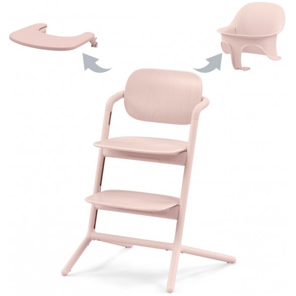 "Cybex Lemo 2" - Maitinimo kėdutė, rinkinys "3 viename" | Pearl Pink