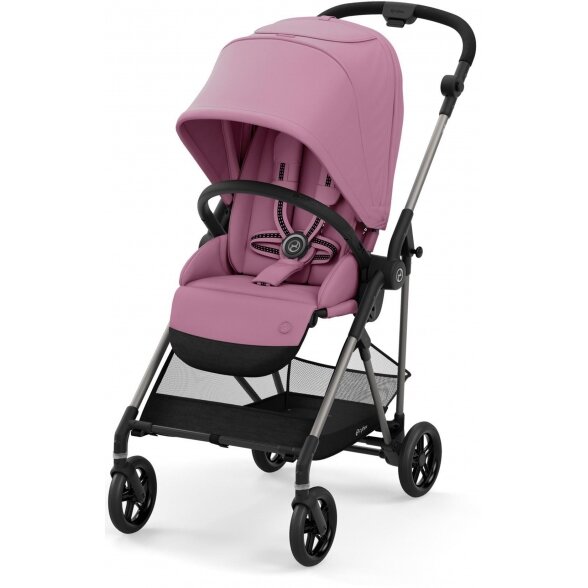 Cybex Melio 2.0 vaikiškas vežimėlis | Magnolija Pink