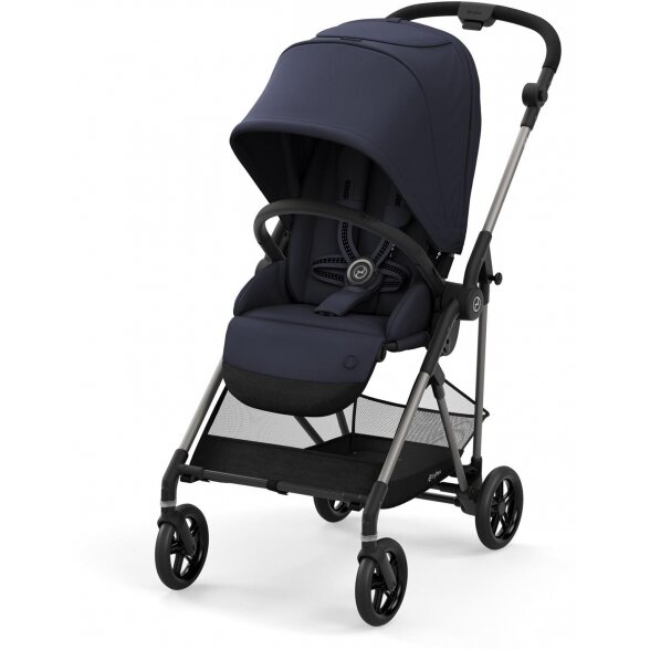 Cybex Melio 2.0 vaikiškas vežimėlis | Navy Blue