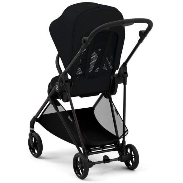 Cybex Melio 3.0 vaikiškas vežimėlis | Carbon Moon Black 3