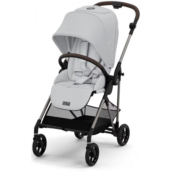 Cybex Melio 3.0 - vaikiškas vežimėlis | Fog Grey