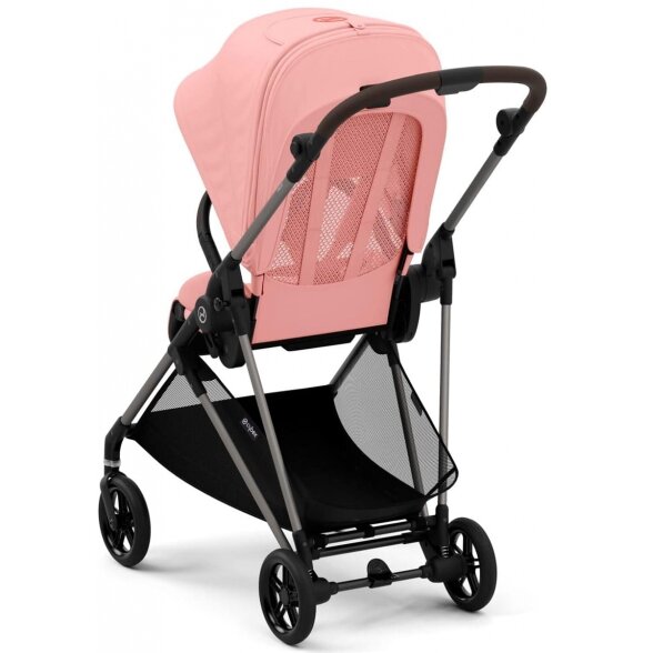 Cybex Melio 3.0 vaikiškas vežimėlis | Taupe Hibiscus Red 6