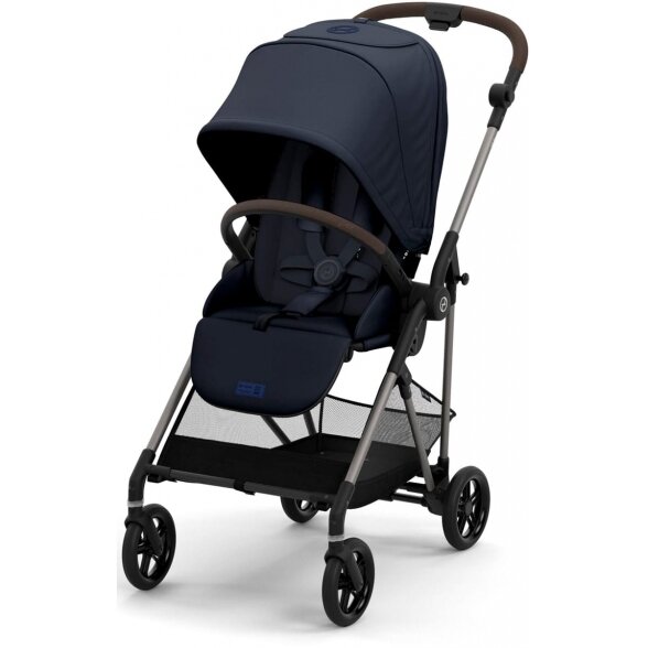 Cybex Melio 3.0 vaikiškas vežimėlis | Taupe Ocean Blue