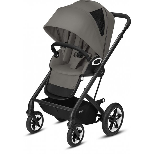 Cybex Talos S Lux - daugiafunkcinis vežimėlis, komplektas 2in1 su galimybe 3w1 | BLK Soho Grey 1