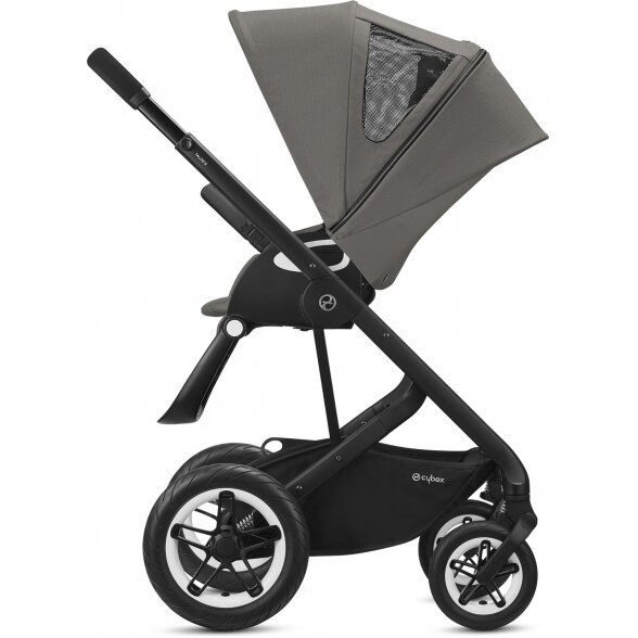 Cybex Talos S Lux - daugiafunkcinis vežimėlis, komplektas 2in1 su galimybe 3w1 | BLK Soho Grey 6