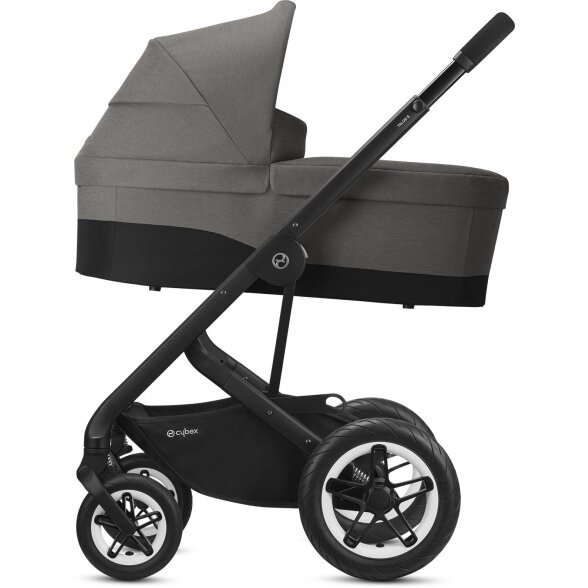 Cybex Talos S Lux - daugiafunkcinis vežimėlis, komplektas 2in1 su galimybe 3w1 | BLK Soho Grey