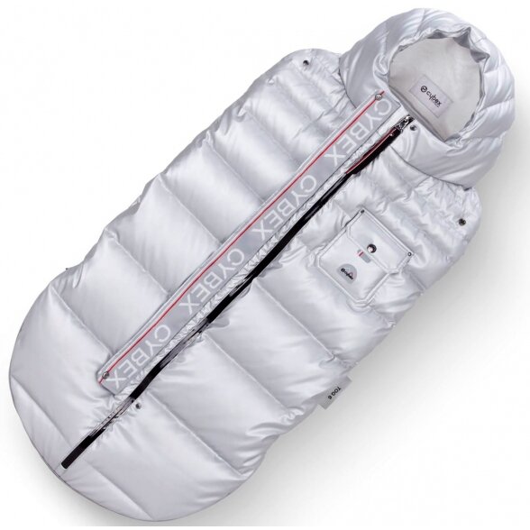 "Cybex Winter Footmuff" - žieminis miegmaišis vaikiškam vežimėliui | Arctic Silver