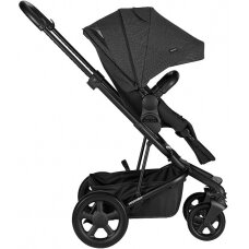 "Easywalker Harvey 2 All Terrain" - daugiafunkcinis vežimėlis, rinkinys "2-in-1" su galimybe "3-in-1" | Night Black