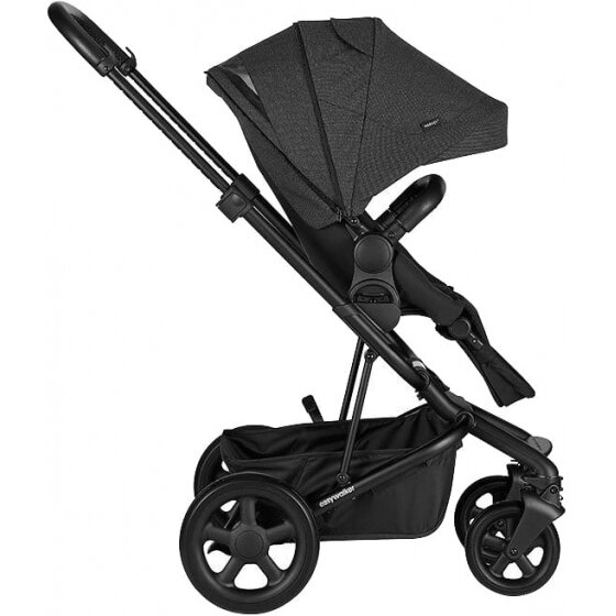 "Easywalker Harvey 2 All Terrain" - daugiafunkcinis vežimėlis, rinkinys "2-in-1" su galimybe "3-in-1" | Night Black 1