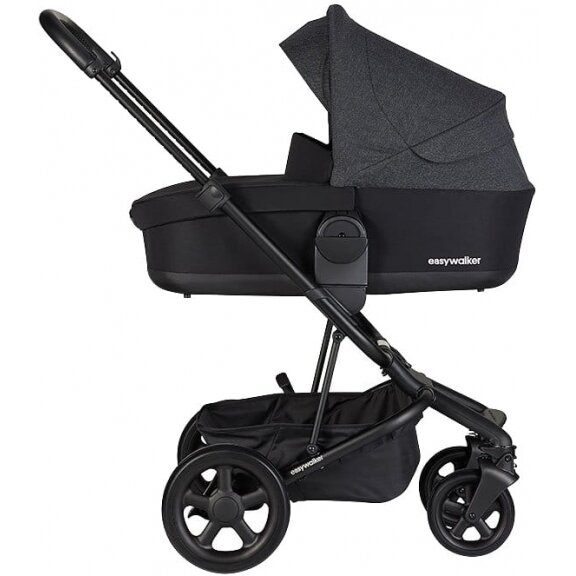 "Easywalker Harvey 2 All Terrain" - daugiafunkcinis vežimėlis, rinkinys "2-in-1" su galimybe "3-in-1" | Night Black