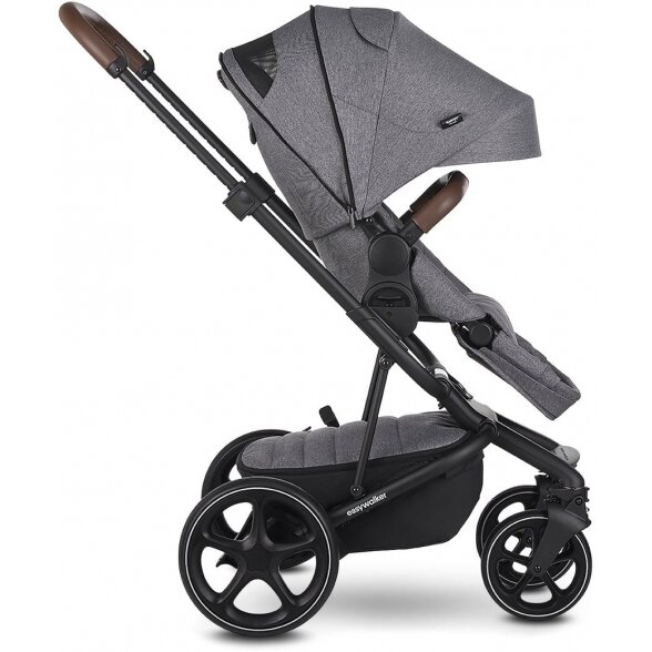 "Easywalker Harvey 3" - daugiafunkcinis vežimėlis, rinkinys "2-in-1" | Premium Diamond Grey 4