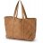 "Elodie" detalės - Mamos rankinė | Tote Caramel Brown Braided