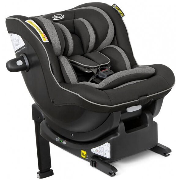 "Graco Ascent i-Size" automobilinė kėdutė ~0-18 kg, komplektas su baze | Juoda 3