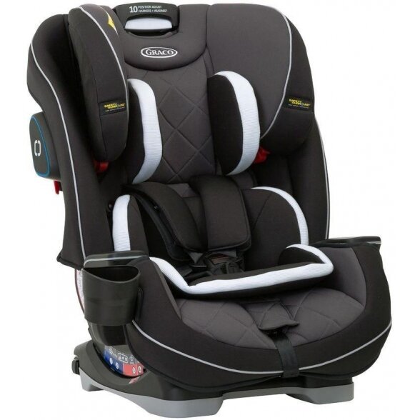 "Graco Slimfit LX" automobilinė kėdutė 0-36 kg | Juoda