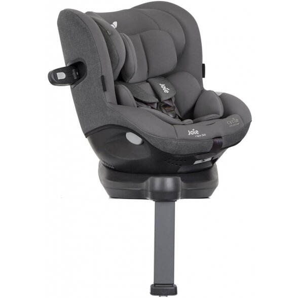 Joie i-Spin 360 - pasukama automobilinė kėdutė  i-Size ~0-18 kg | Cycle Shell Grey 3