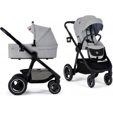 Kinderkraft Everyday- daugiafunkcinis vežimėlis 2in1 su galimybe 3in1 | Light Grey