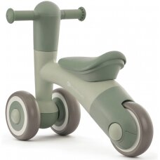 "Kinderkraft MINIBI" - krosinis dviratis, važiuoklė ir vežimėlis viename | Leaf Green