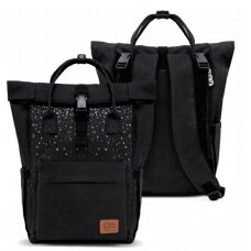 "Kinderkraft Moonpack" - Vežimėlio krepšys 2in1 | Confetti Black