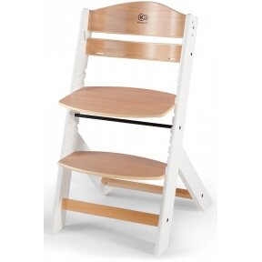 "Kinderkraft Enock" - maitinimo kėdutė "3 viename" | Baltos medienos pagalvė