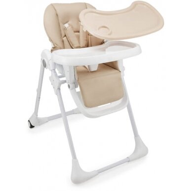 Kinderkraft Tummie -maitinimo kėdutė su gultuku  2w1 | Beige 3