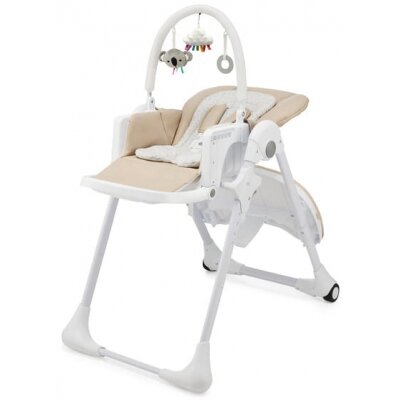 Kinderkraft Tummie -maitinimo kėdutė su gultuku  2w1 | Beige 2