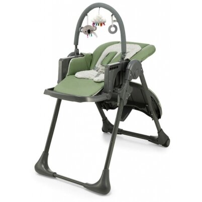 Kinderkraft Tummie - maitinimo kėdutė su gultuku 2w1 | Green 5