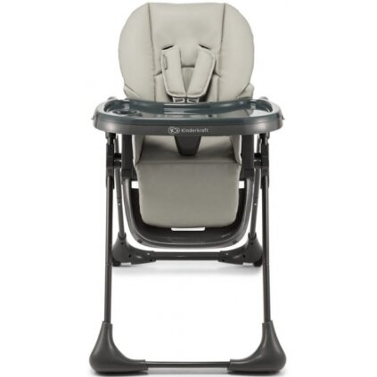 Kinderkraft Tummie - maitinimo kėdutė su gultuku 2w1 | Grey 3