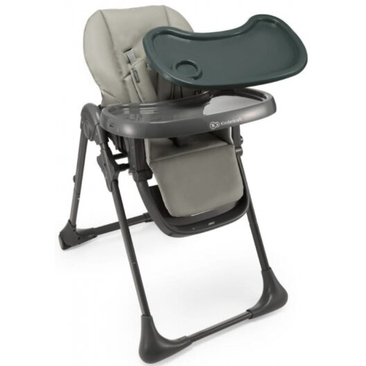 Kinderkraft Tummie - maitinimo kėdutė su gultuku 2w1 | Grey 4