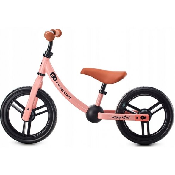 Kinderkraft 2Way Next - balansinis dviratis | Pale Pink 2