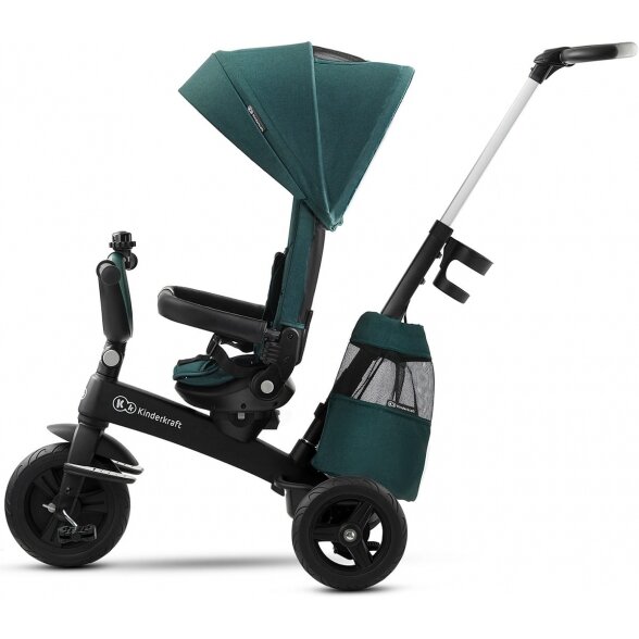 "Kinderkraft EasyTwist" triratukas su pasukama sėdyne | Midnight Green 2