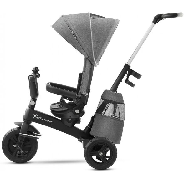 "Kinderkraft EasyTwist" triratukas su pasukama sėdyne | Platinum Grey 2