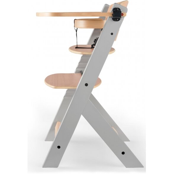 "Kinderkraft Enock" - maitinimo kėdutė 3in1 | Grey Wood 3