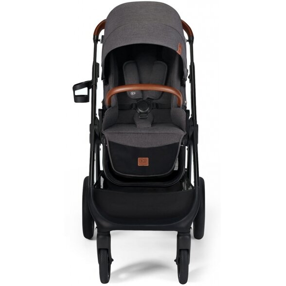 Kinderkraft Everyday- daugiafunkcinis vežimėlis 2in1 su galimybe 3in1 | Dark Gray 1