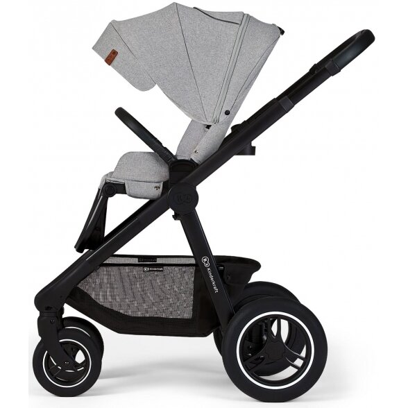 Kinderkraft Everyday- daugiafunkcinis vežimėlis 2in1 su galimybe 3in1 | Light Grey 5