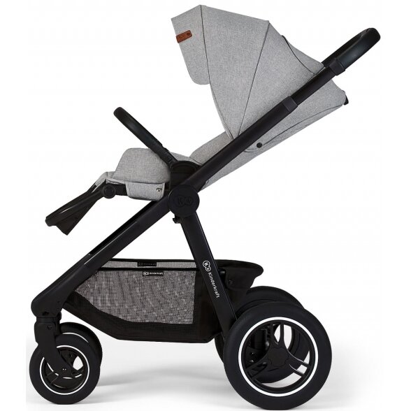 Kinderkraft Everyday- daugiafunkcinis vežimėlis 2in1 su galimybe 3in1 | Light Grey 6