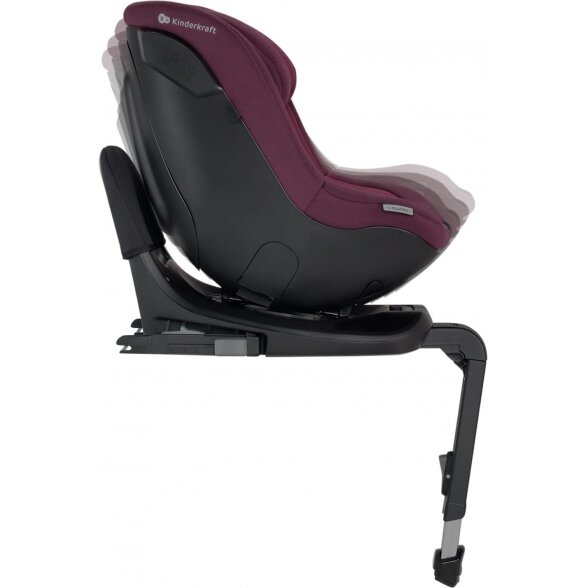 "Kinderkraft i-Guard 360" - "i-Size" pasukama automobilinė kėdutė ~0-18 kg | Cherry Pearl 4