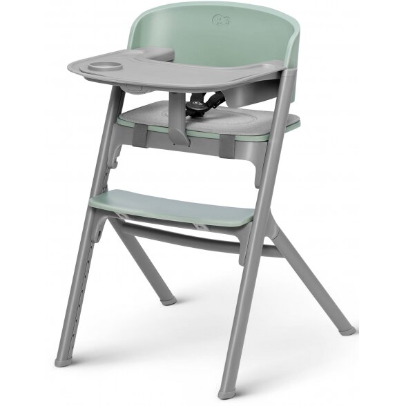 "Kinderkraft Livy" - "3-in-1" maitinimo kėdutė, komplektas su "Calmee" gulimuoju krėslu | Alyvuogių žalia 2
