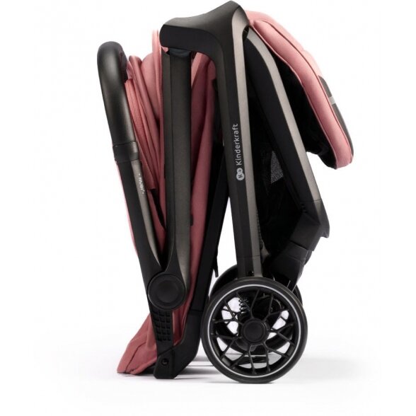 Kinderkraft Nubi 2 - lengvas vaikiškas vežimėlis iki 24 kg | Pink Quartz 3