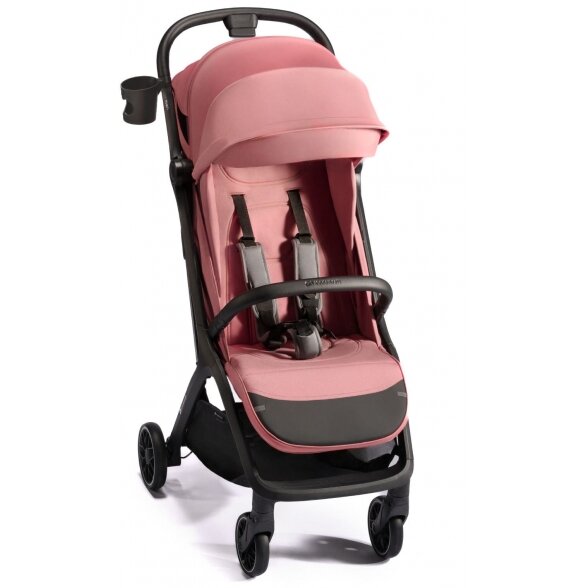 Kinderkraft Nubi 2 - lengvas vaikiškas vežimėlis iki 24 kg | Pink Quartz