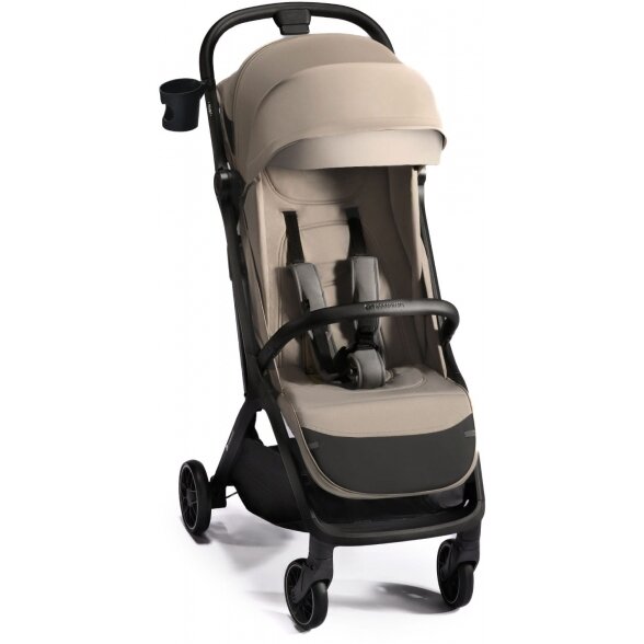 Kinderkraft Nubi 2 - lengvas vaikiškas vežimėlis iki 24 kg | Sand Beige