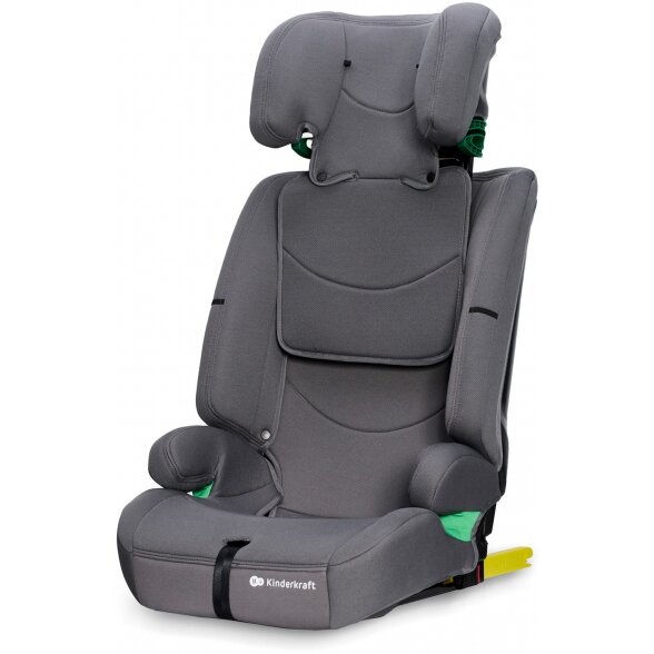 Kinderkraft Safety Fix 2 i-Size -  automobilinė kėdutė 76-150 cm, ~9-36 kg | Grey 3