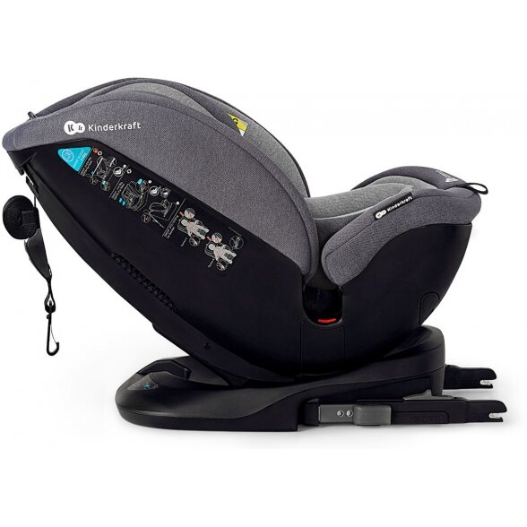 "Kinderkraft Xpedition" - pasukama automobilinė kėdutė 0-36 kg | Grey 3